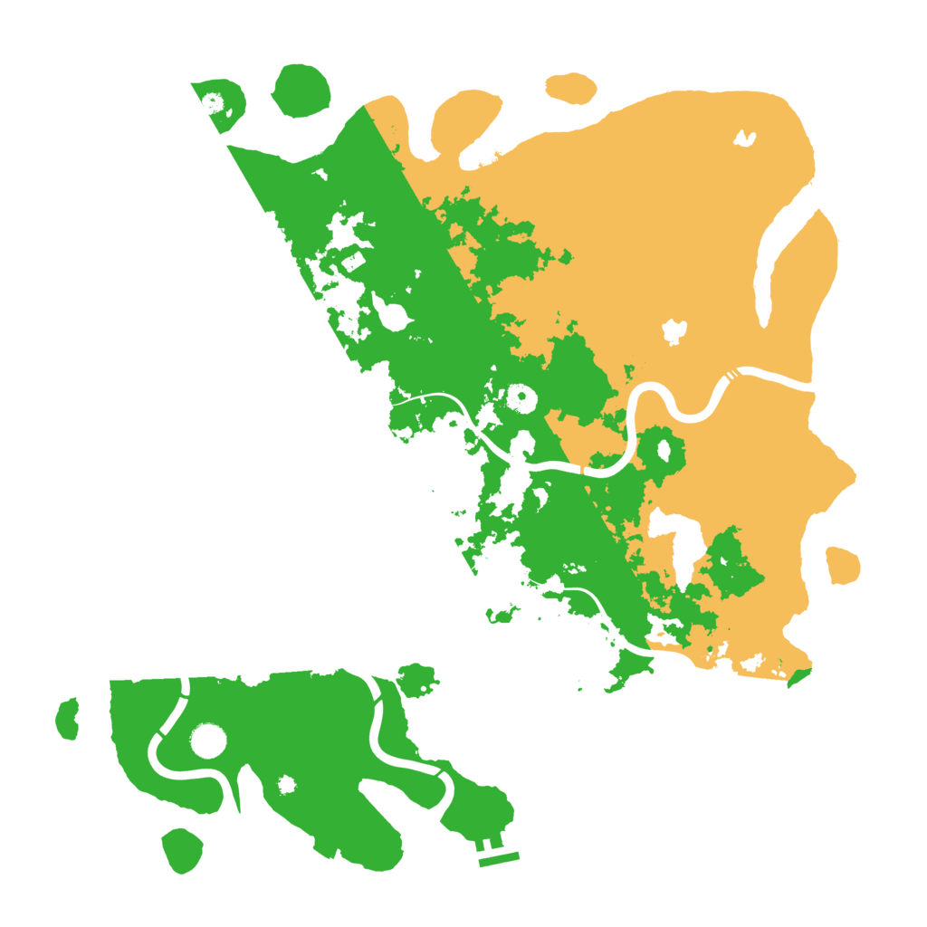 Biome Rust Map: Procedural Map, Size: 4600, Seed: 79982666