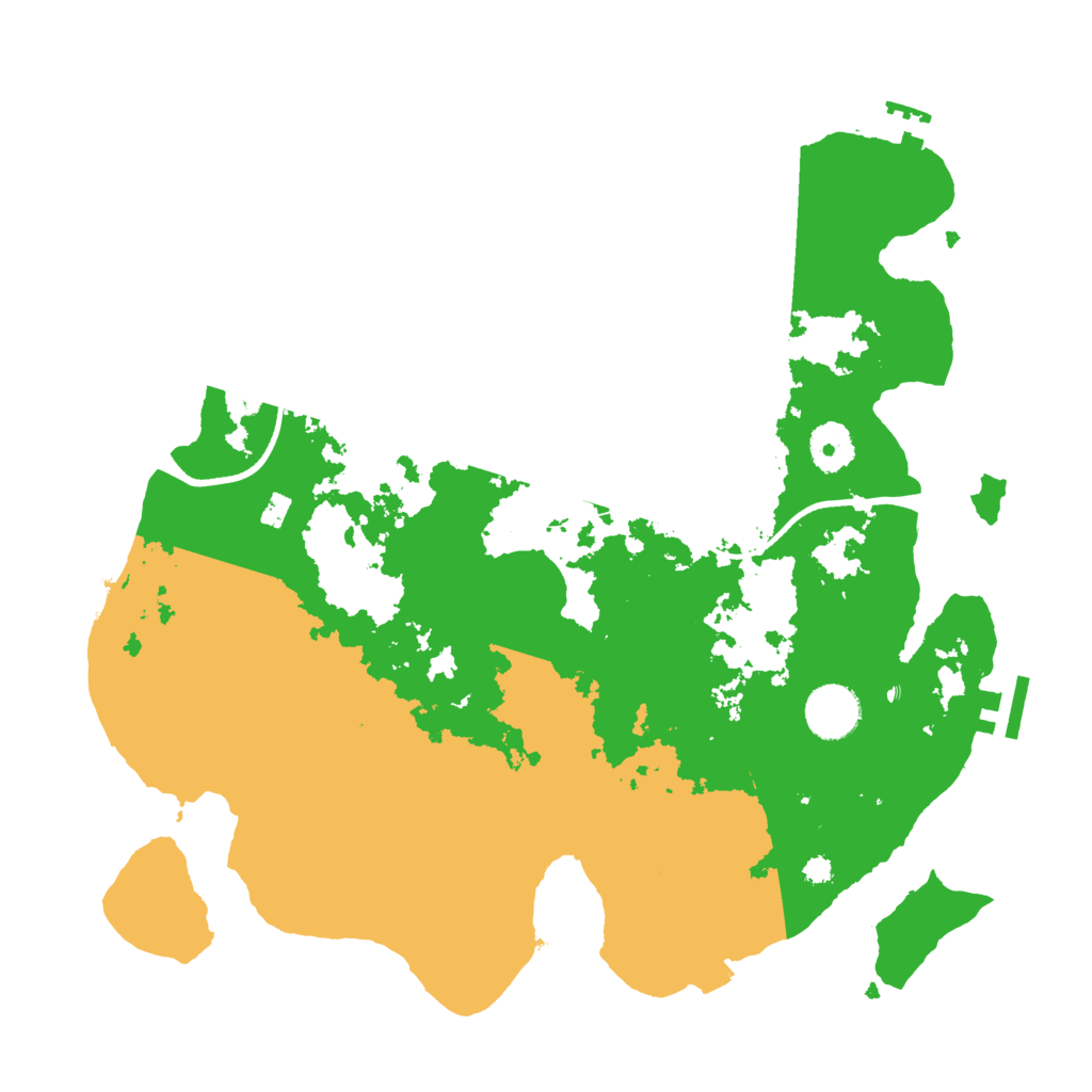 Biome Rust Map: Procedural Map, Size: 3500, Seed: 2030169385