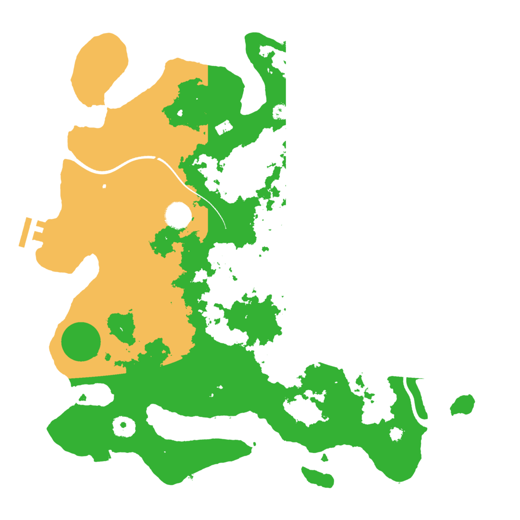 Biome Rust Map: Procedural Map, Size: 3500, Seed: 436694305