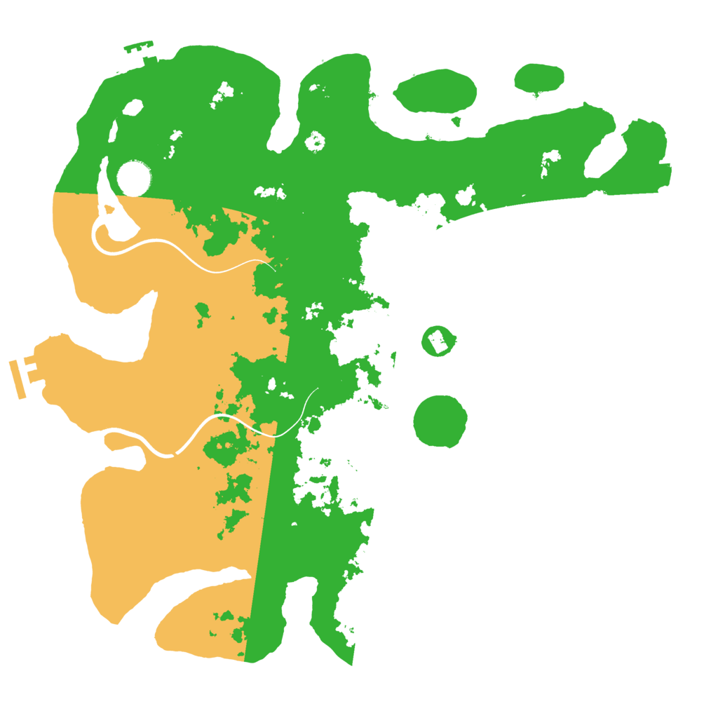 Biome Rust Map: Procedural Map, Size: 3700, Seed: 1748160101