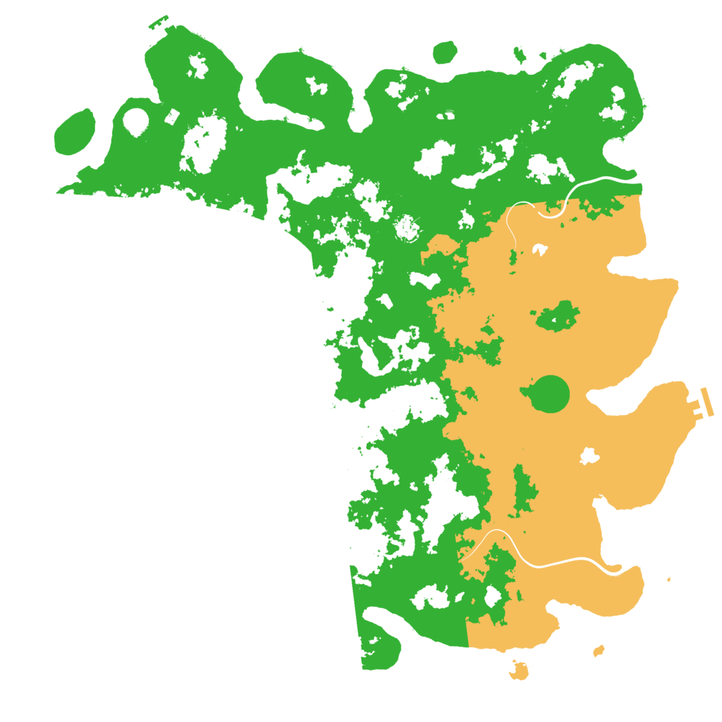 Biome Rust Map: Procedural Map, Size: 5000, Seed: 667