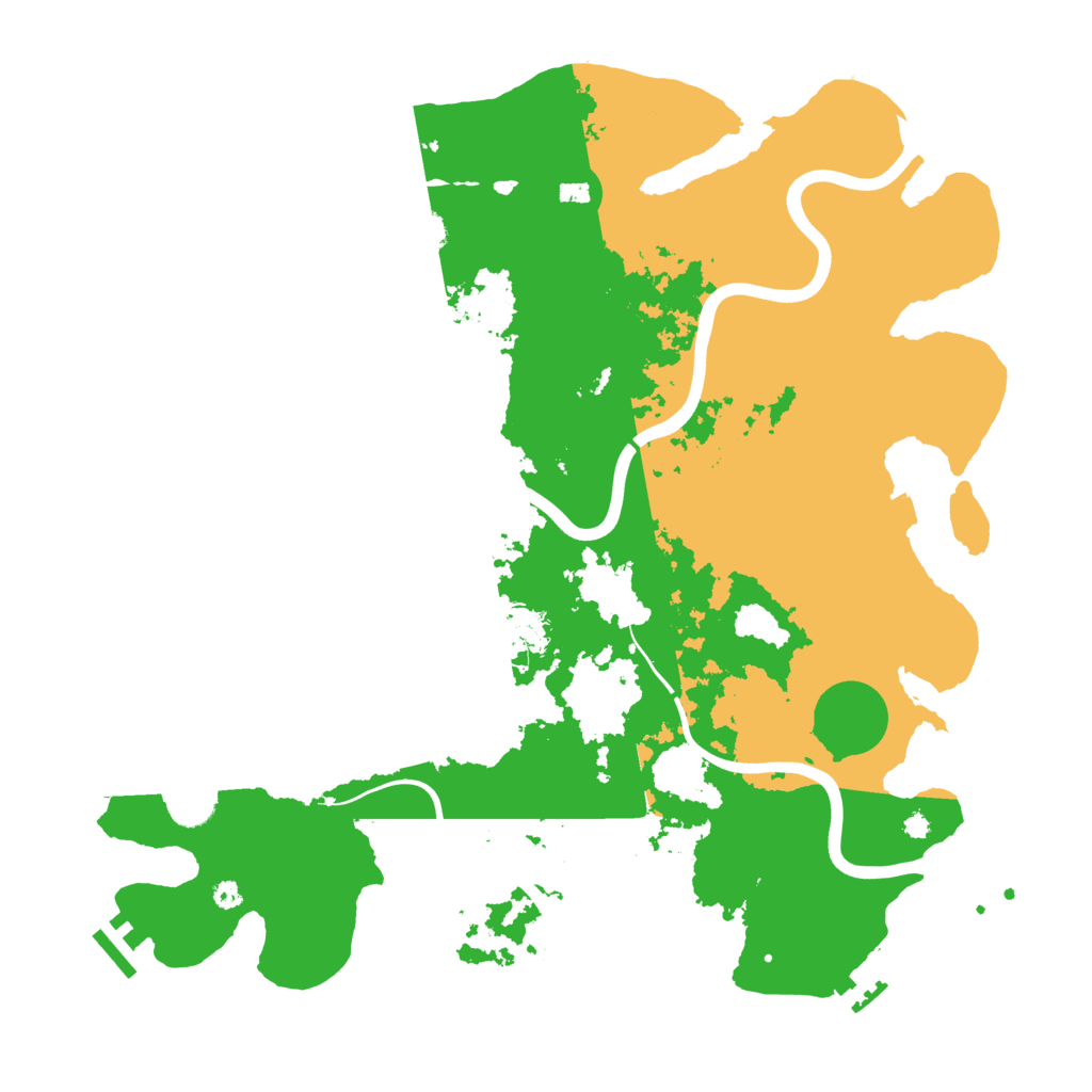 Biome Rust Map: Procedural Map, Size: 3900, Seed: 7500