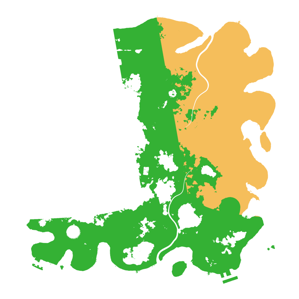 Biome Rust Map: Procedural Map, Size: 3900, Seed: 7500