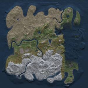 Thumbnail Rust Map: Procedural Map, Size: 4250, Seed: 508223033, 16 Monuments