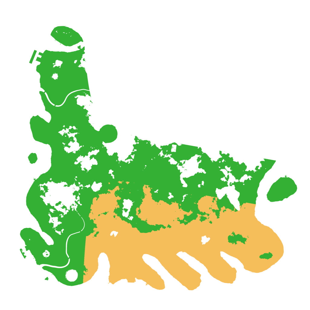 Biome Rust Map: Procedural Map, Size: 4500, Seed: 9876341