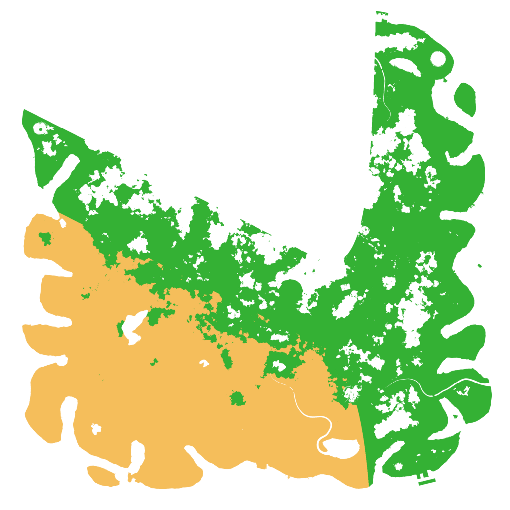 Biome Rust Map: Procedural Map, Size: 6000, Seed: 692132