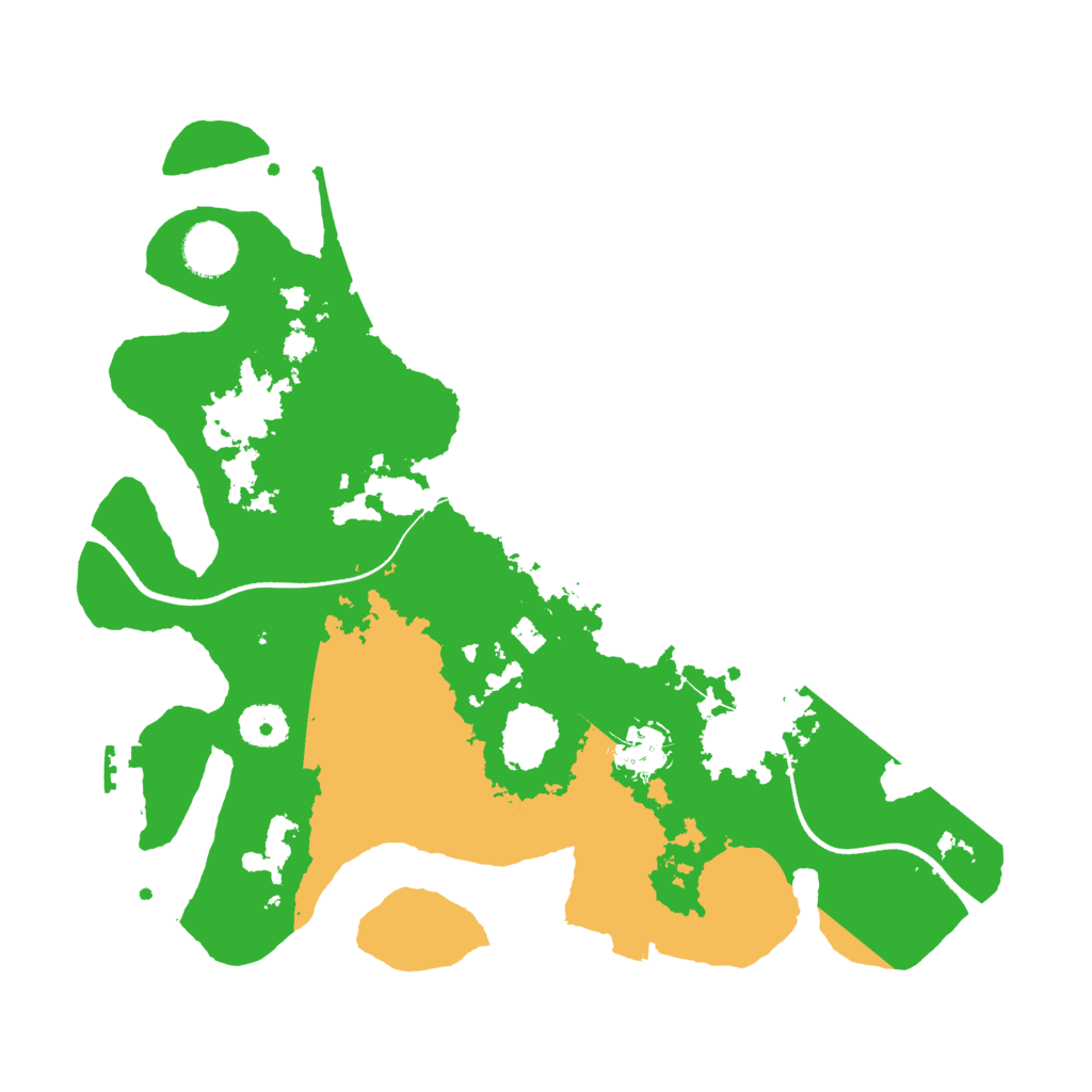 Biome Rust Map: Procedural Map, Size: 3500, Seed: 213847345