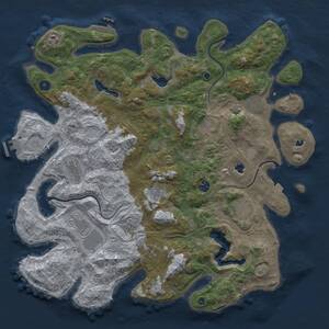 Thumbnail Rust Map: Procedural Map, Size: 4500, Seed: 2090289357, 16 Monuments