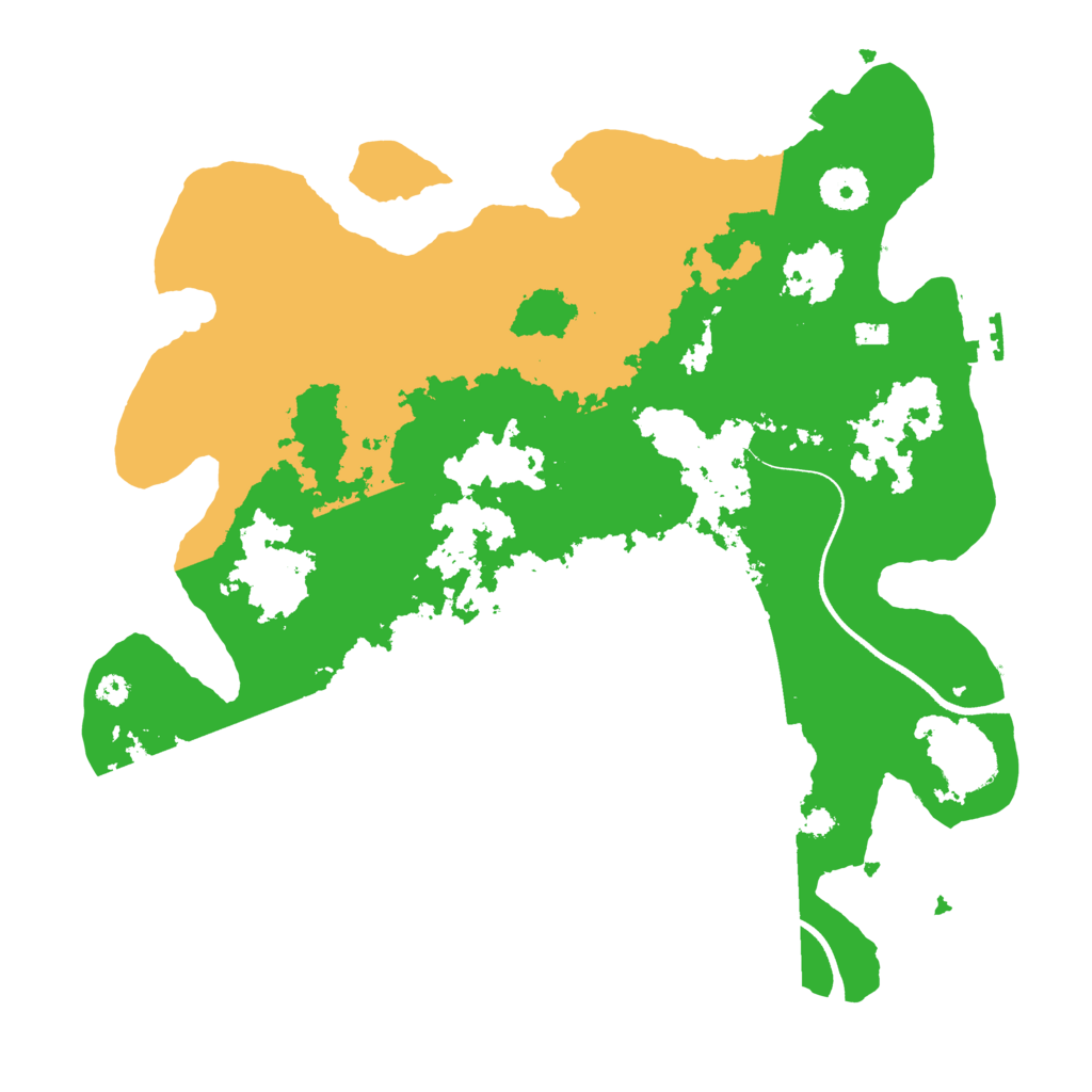 Biome Rust Map: Procedural Map, Size: 3500, Seed: 28696303