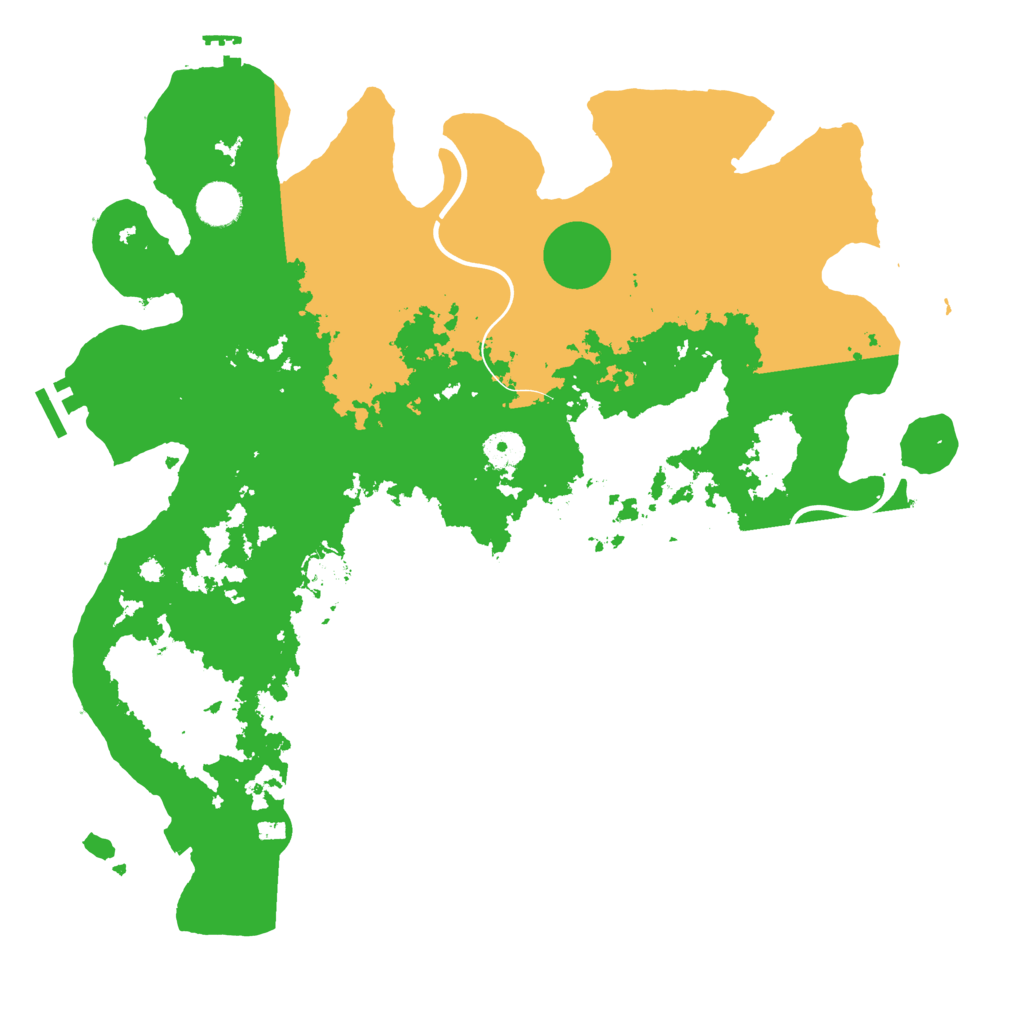Biome Rust Map: Procedural Map, Size: 3999, Seed: 50000