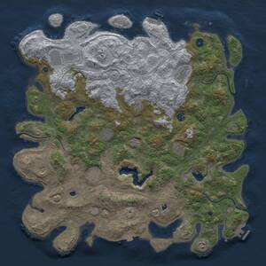 Thumbnail Rust Map: Procedural Map, Size: 4800, Seed: 1006543027, 17 Monuments