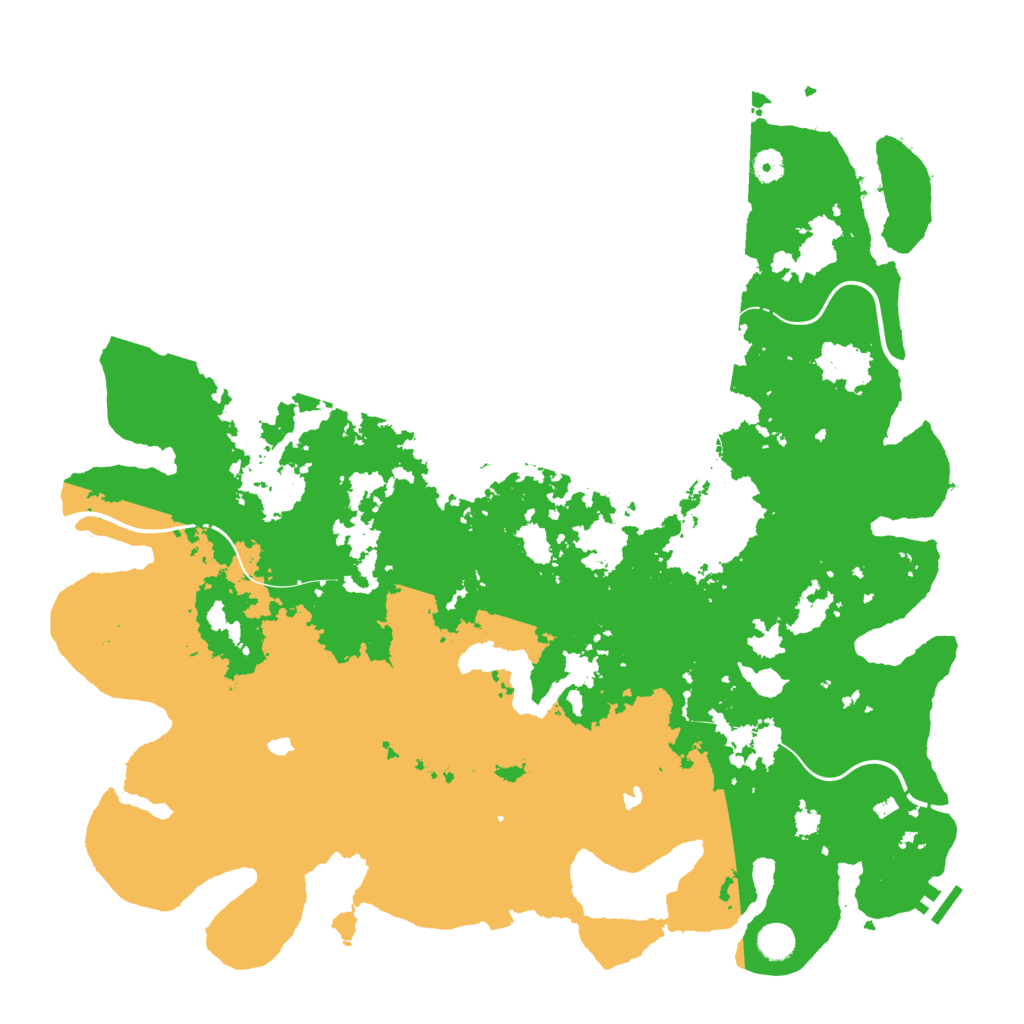 Biome Rust Map: Procedural Map, Size: 4800, Seed: 1006543027