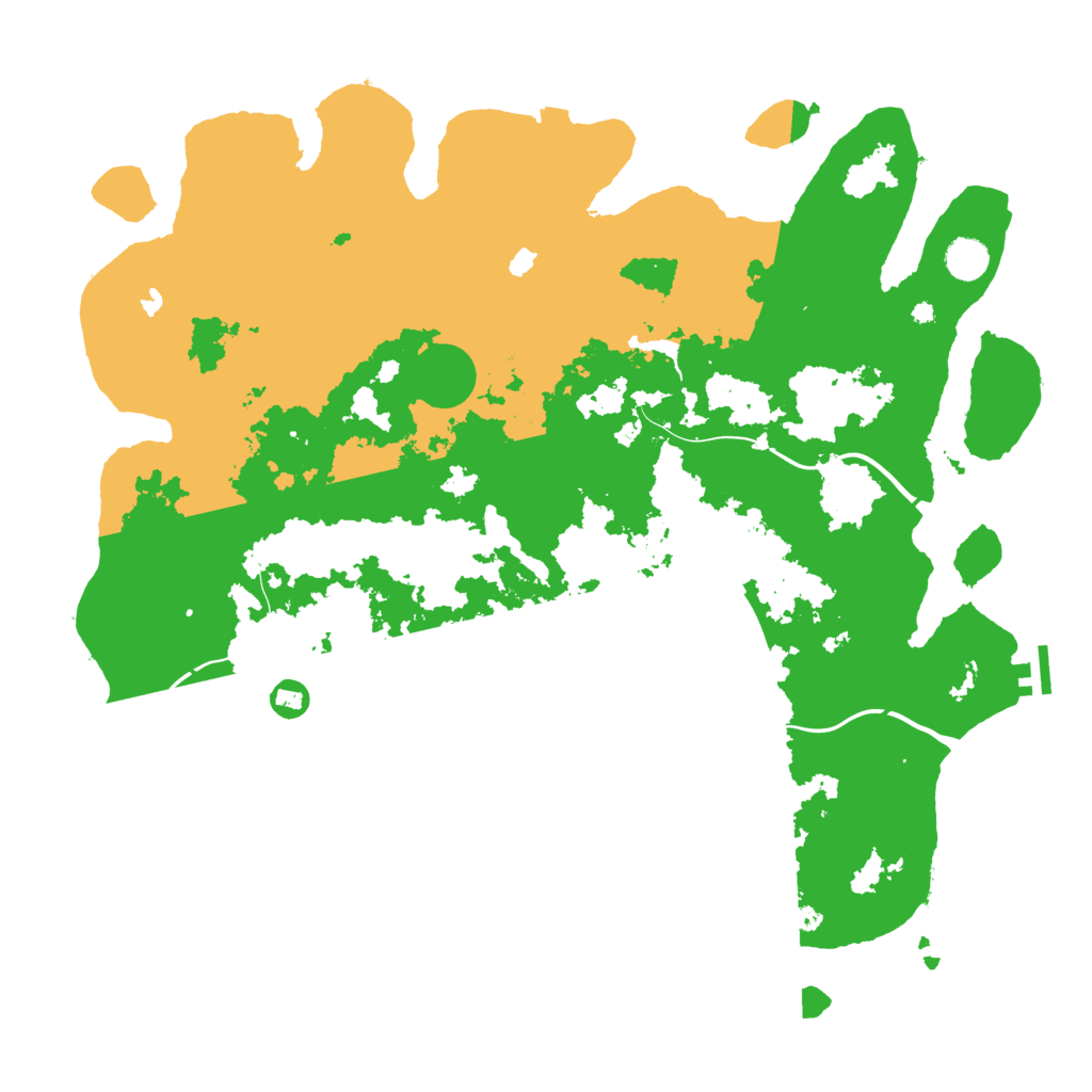 Biome Rust Map: Procedural Map, Size: 4500, Seed: 1862469860
