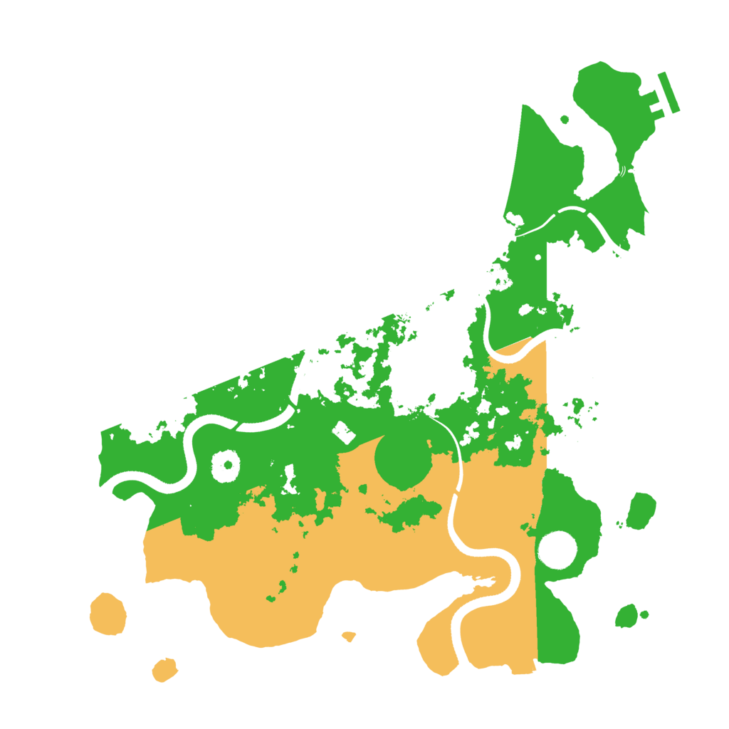 Biome Rust Map: Procedural Map, Size: 3500, Seed: 1711536616
