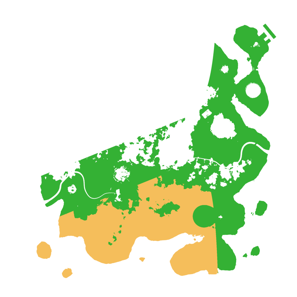 Biome Rust Map: Procedural Map, Size: 3500, Seed: 1711536616