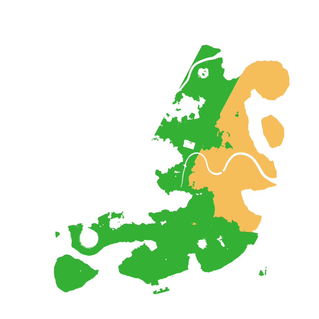 Biome Rust Map: Procedural Map, Size: 3000, Seed: 2551024