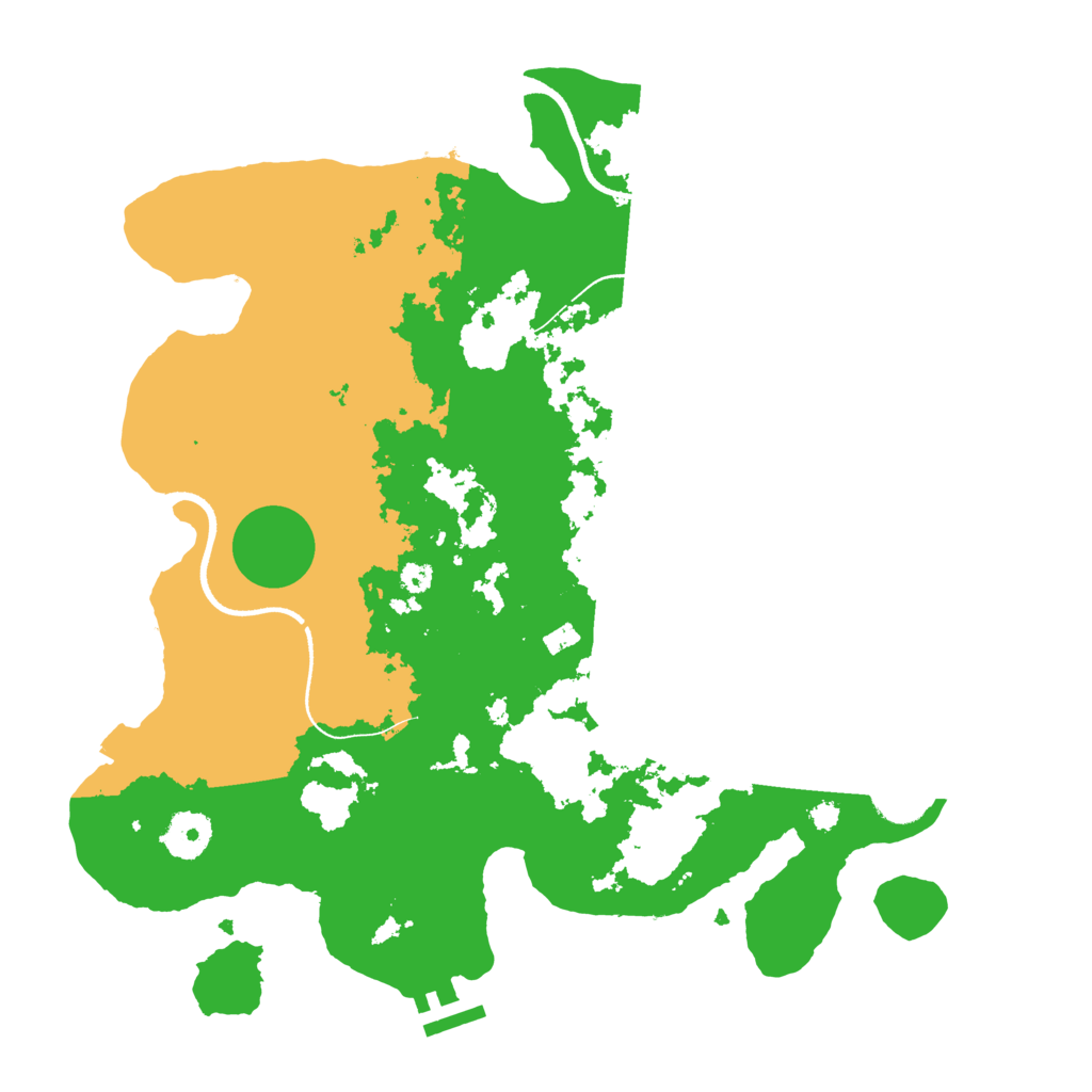 Biome Rust Map: Procedural Map, Size: 3500, Seed: 13175807