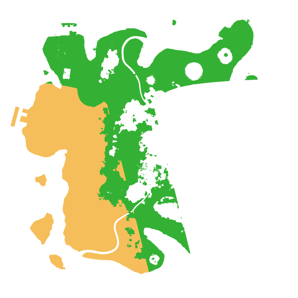 Biome Rust Map: Procedural Map, Size: 3000, Seed: 1210425442