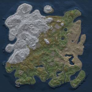 Thumbnail Rust Map: Procedural Map, Size: 4500, Seed: 1503363834, 17 Monuments