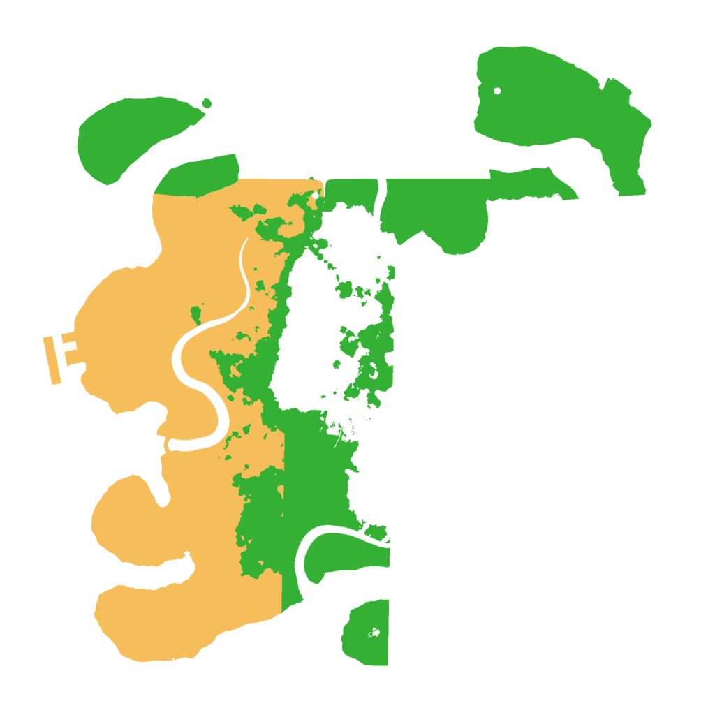 Biome Rust Map: Procedural Map, Size: 3000, Seed: 10673