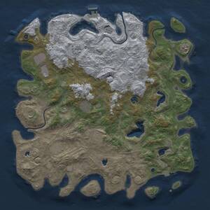 Thumbnail Rust Map: Procedural Map, Size: 4500, Seed: 1676507062, 15 Monuments