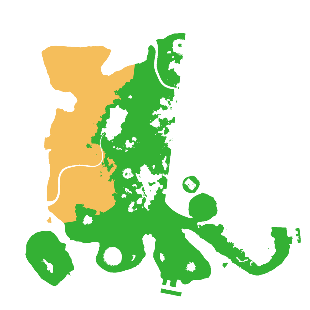 Biome Rust Map: Procedural Map, Size: 3000, Seed: 5247