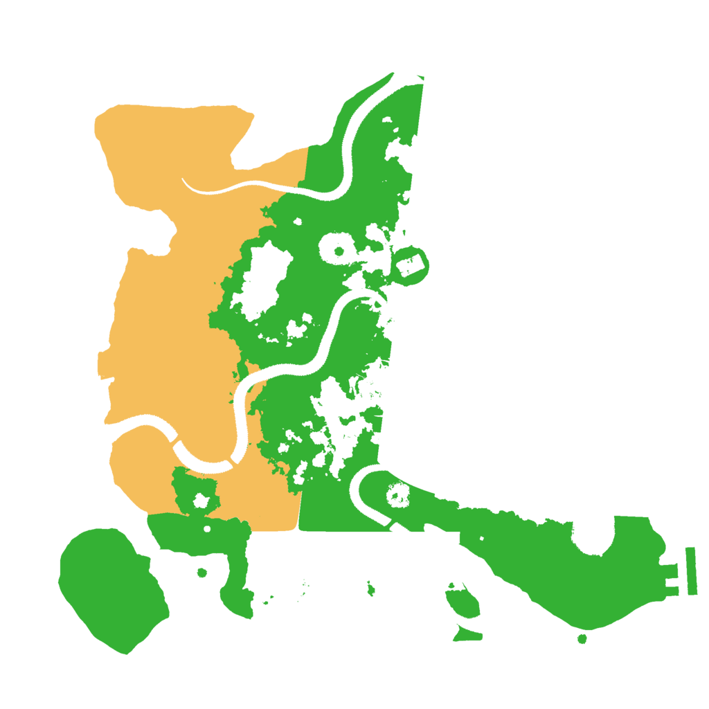 Biome Rust Map: Procedural Map, Size: 3000, Seed: 5247