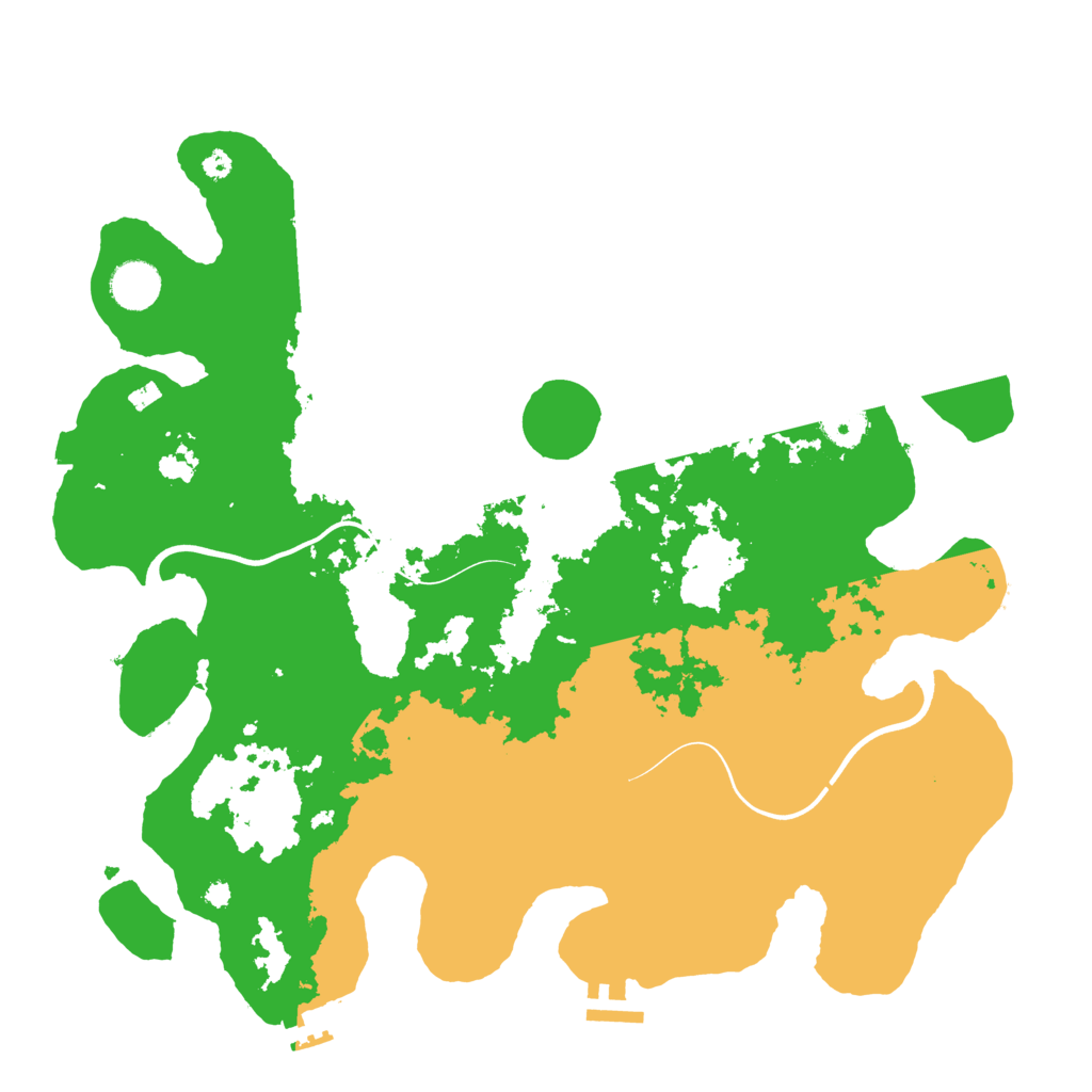 Biome Rust Map: Procedural Map, Size: 3857, Seed: 1