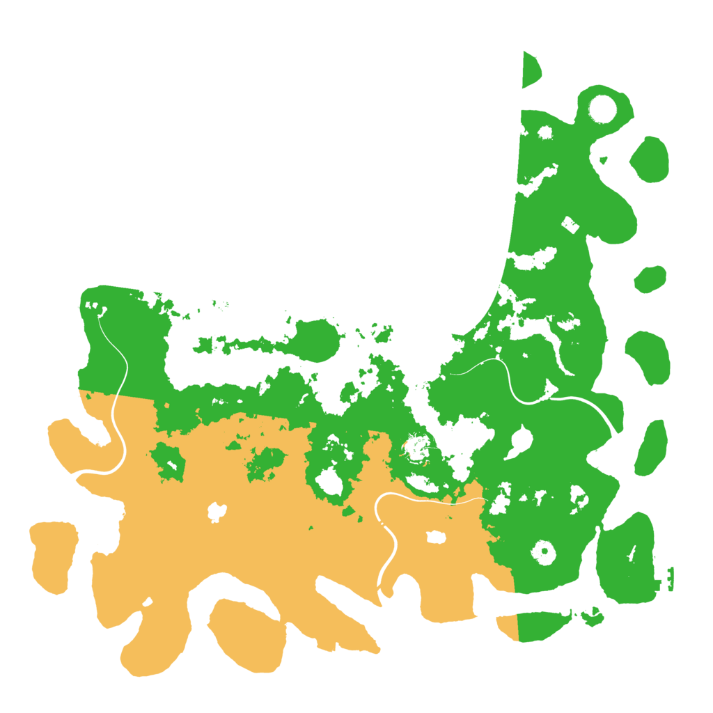 Biome Rust Map: Procedural Map, Size: 4500, Seed: 390979559