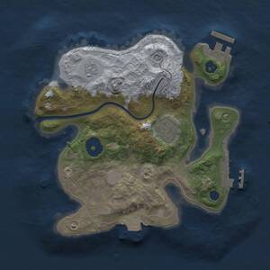 Thumbnail Rust Map: Procedural Map, Size: 2250, Seed: 966407724, 6 Monuments