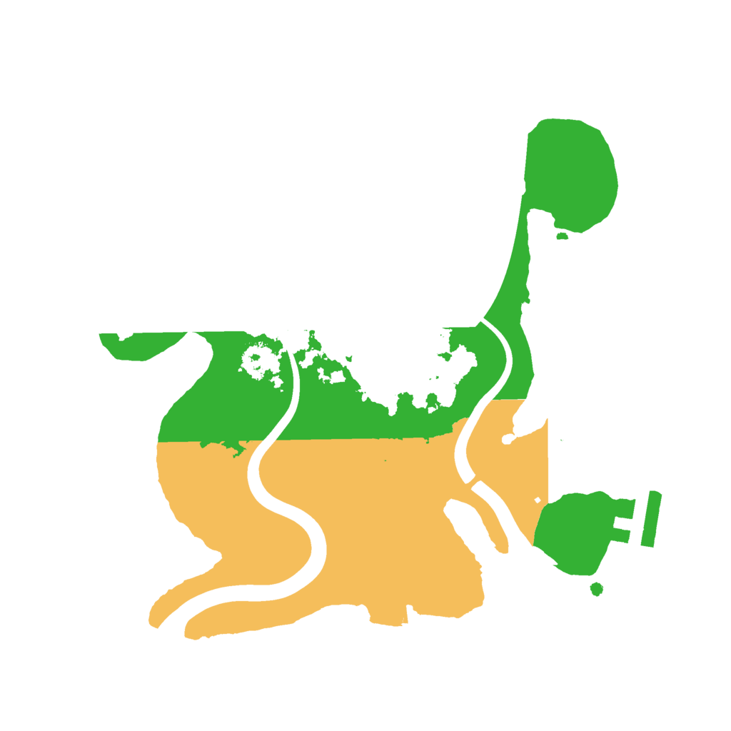 Biome Rust Map: Procedural Map, Size: 2250, Seed: 966407724