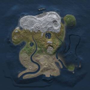 Thumbnail Rust Map: Procedural Map, Size: 2250, Seed: 966407724, 8 Monuments