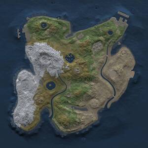 Thumbnail Rust Map: Procedural Map, Size: 2500, Seed: 105655961, 8 Monuments