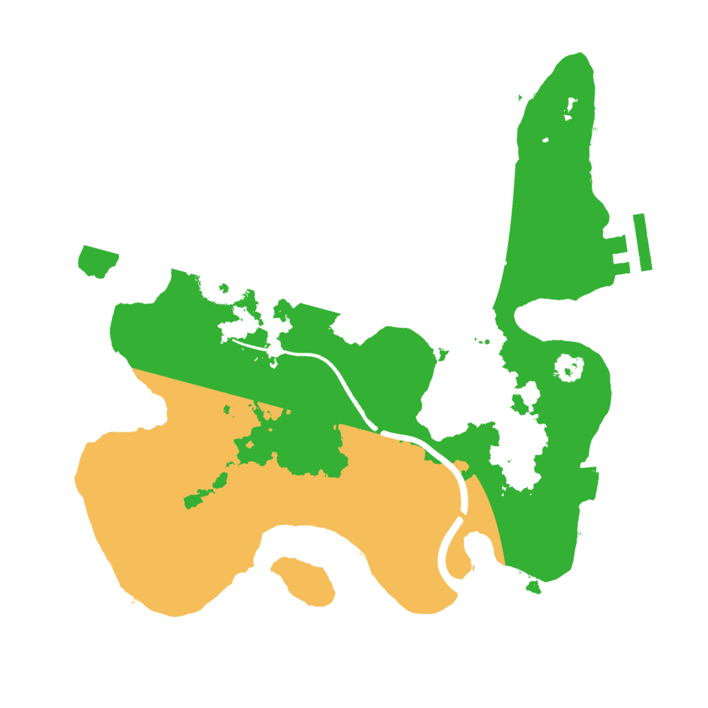 Biome Rust Map: Procedural Map, Size: 2500, Seed: 875837287