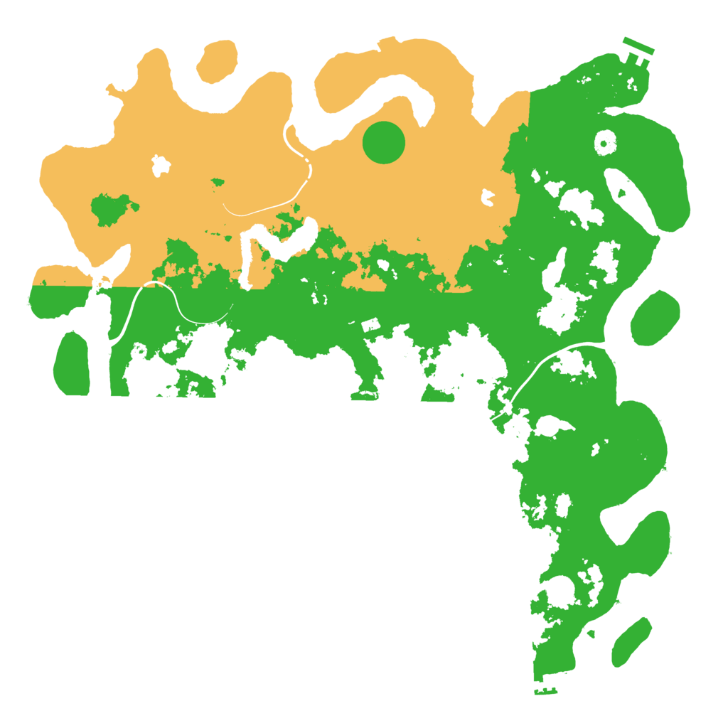 Biome Rust Map: Procedural Map, Size: 4500, Seed: 965163498