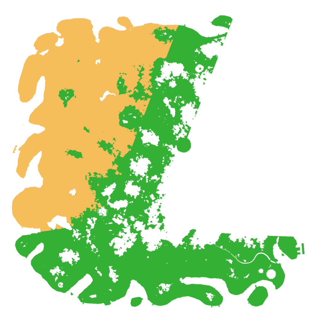 Biome Rust Map: Procedural Map, Size: 6000, Seed: 12130