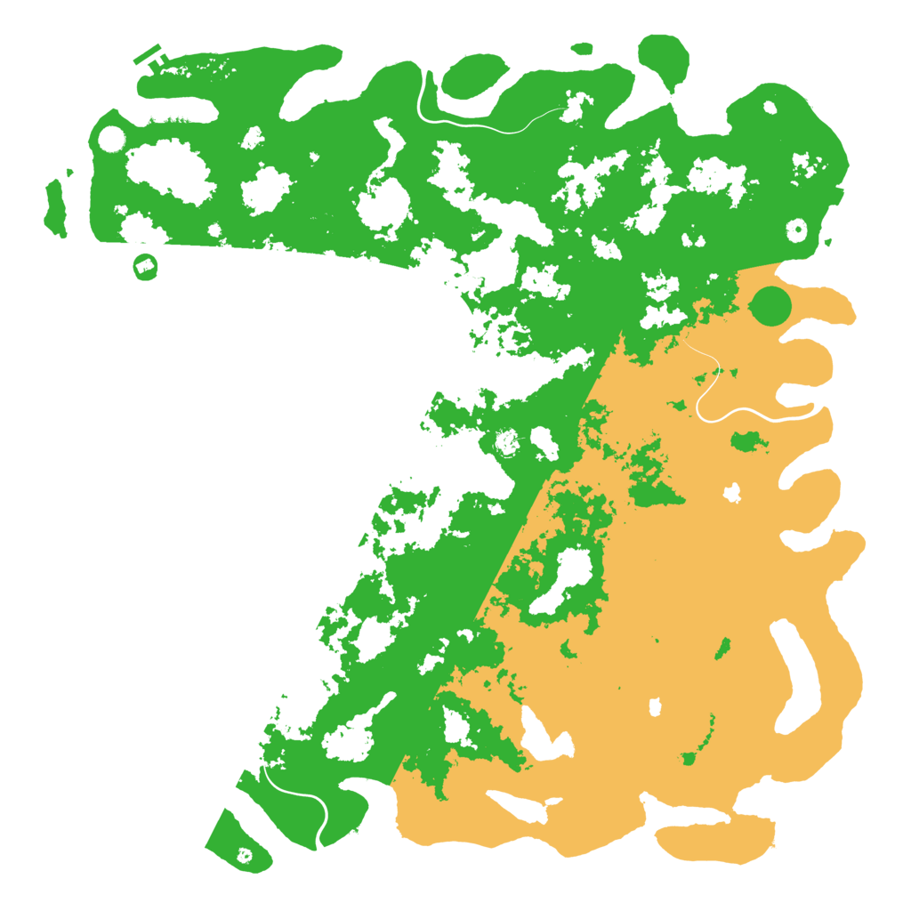 Biome Rust Map: Procedural Map, Size: 6000, Seed: 1905238292