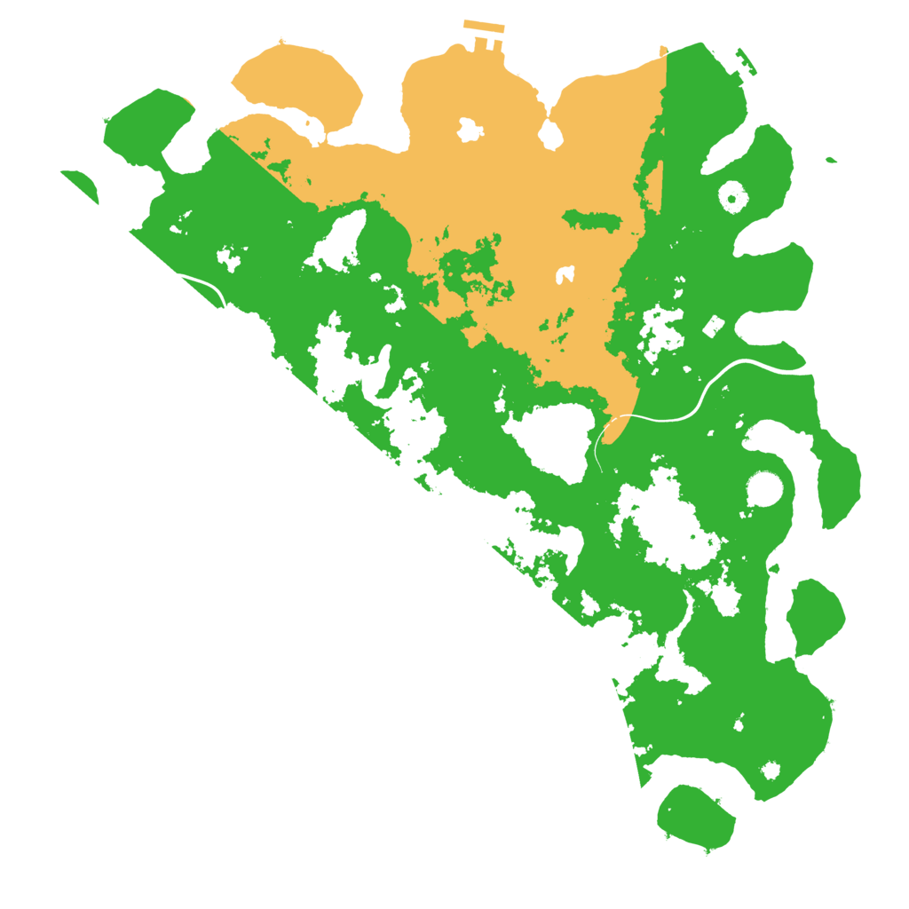 Biome Rust Map: Procedural Map, Size: 4500, Seed: 33403036