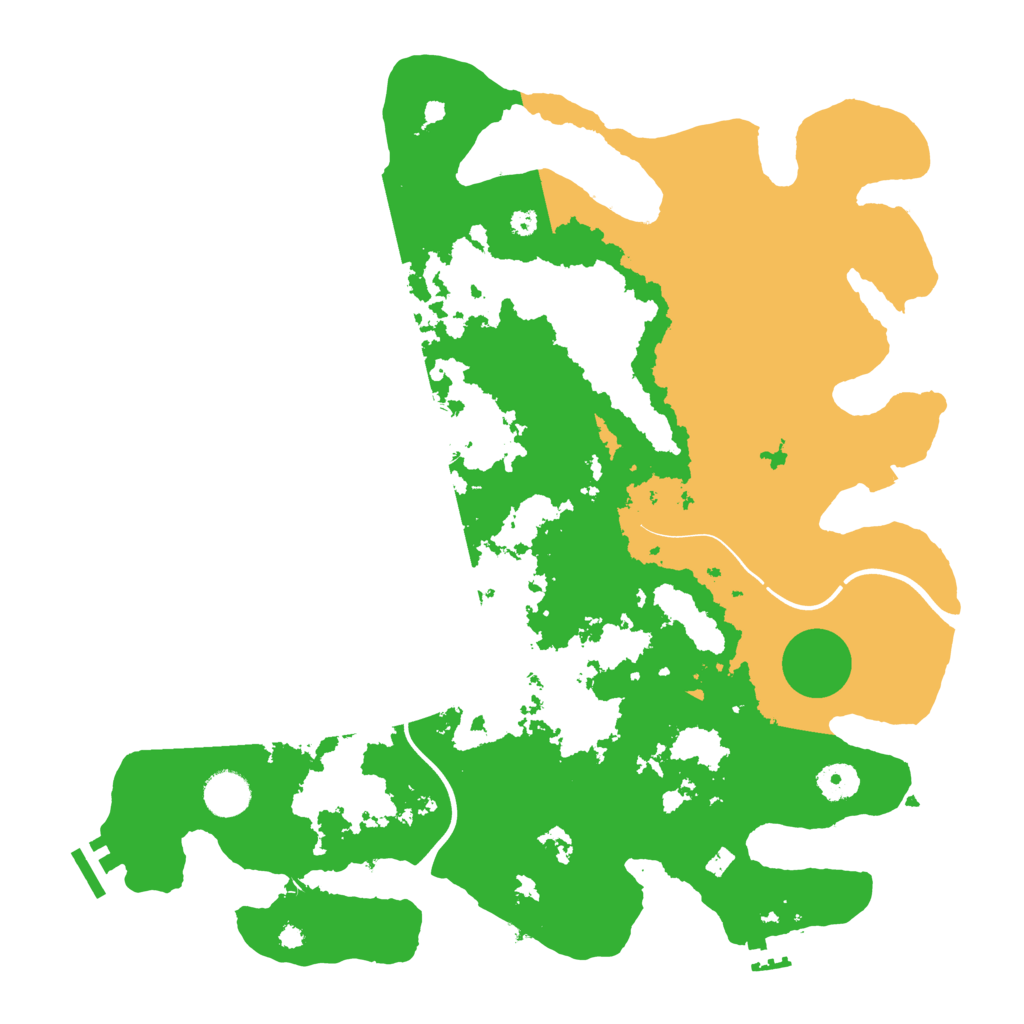 Biome Rust Map: Procedural Map, Size: 3900, Seed: 260
