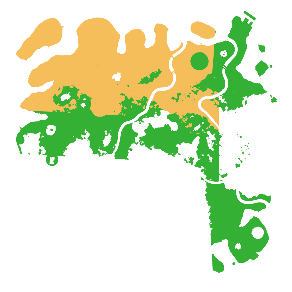 Biome Rust Map: Procedural Map, Size: 4300, Seed: 1743661051
