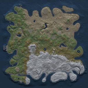 Thumbnail Rust Map: Procedural Map, Size: 4500, Seed: 1571340914, 17 Monuments