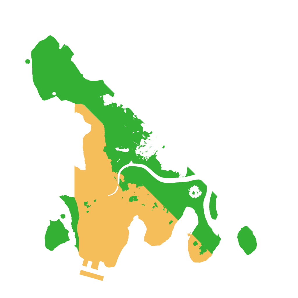 Biome Rust Map: Procedural Map, Size: 2500, Seed: 39000