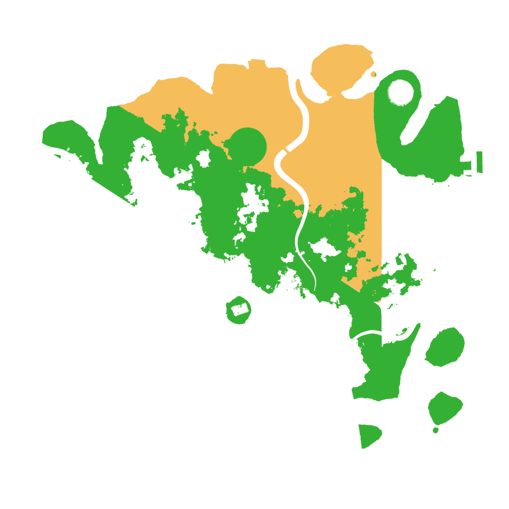 Biome Rust Map: Procedural Map, Size: 3500, Seed: 2142431208