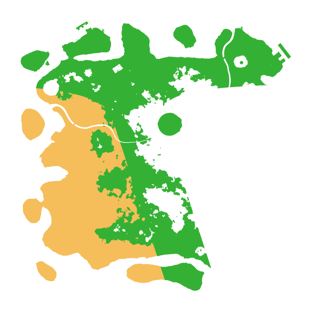 Biome Rust Map: Procedural Map, Size: 3700, Seed: 1309137018