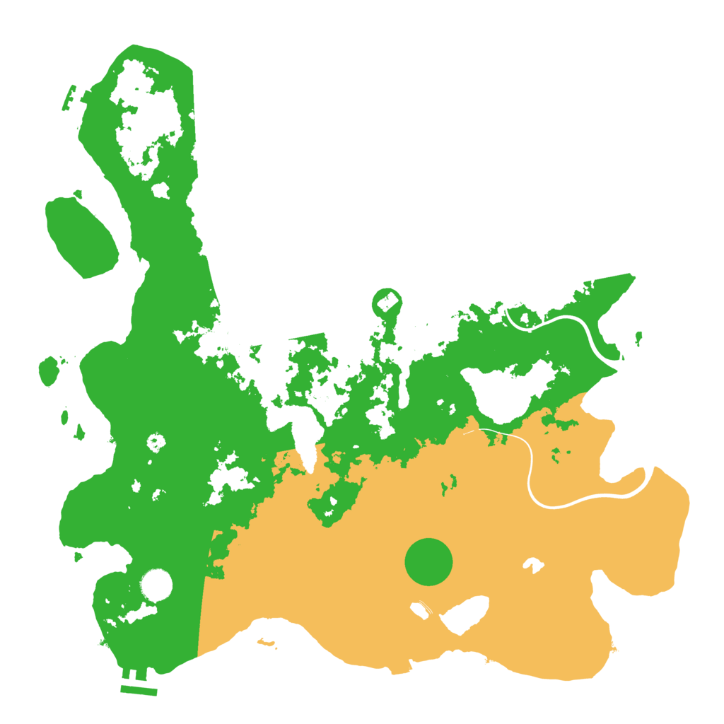 Biome Rust Map: Procedural Map, Size: 4000, Seed: 93709432