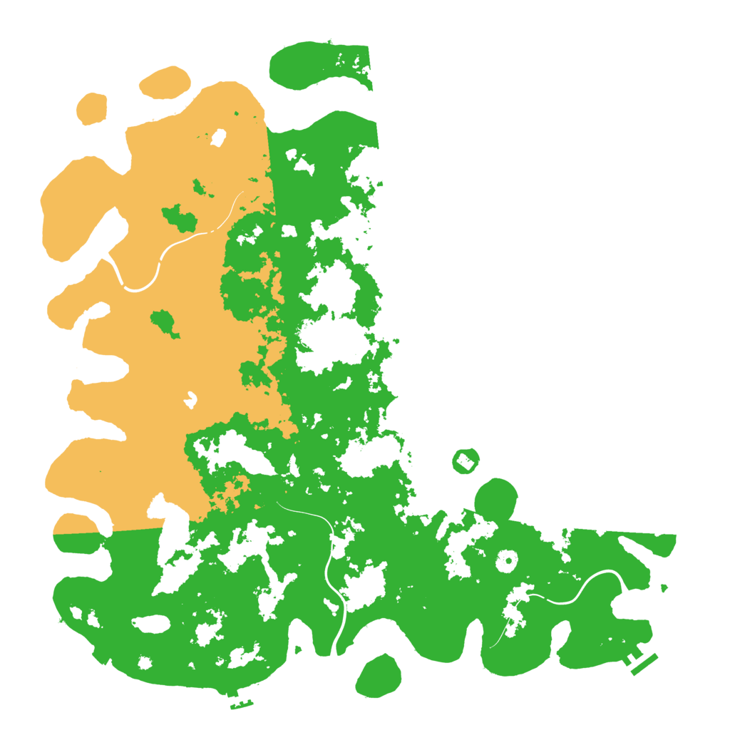 Biome Rust Map: Procedural Map, Size: 4800, Seed: 654613