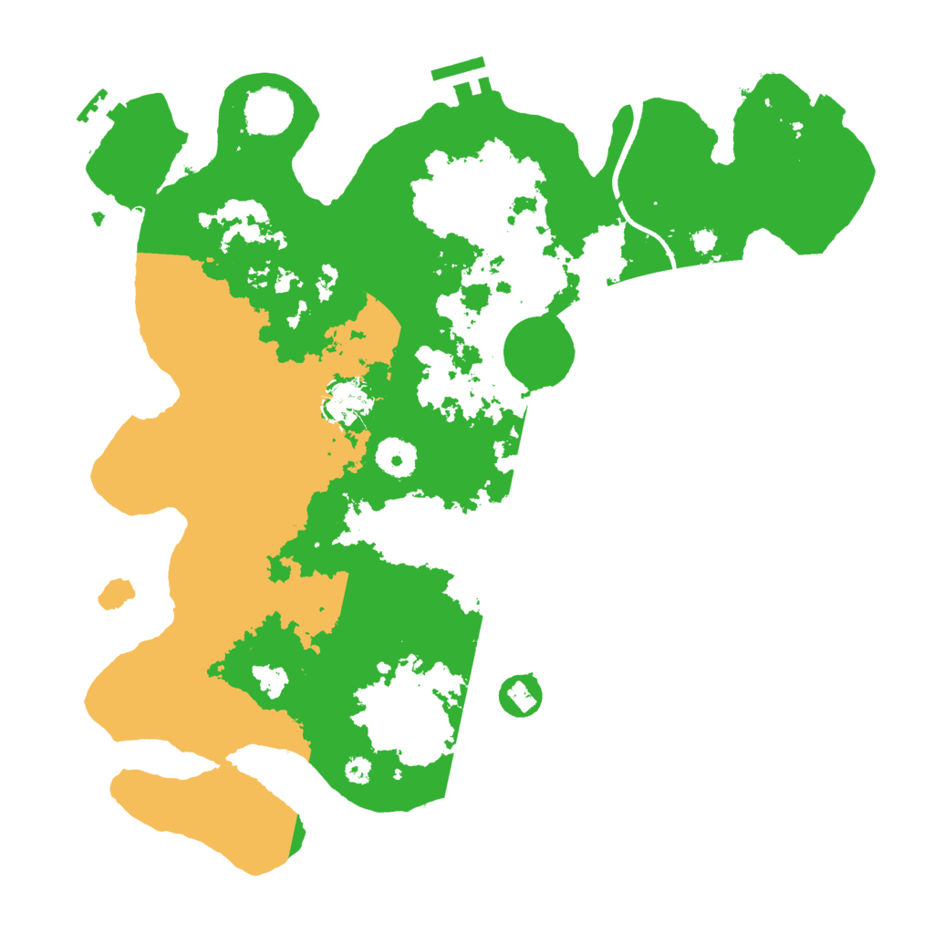 Biome Rust Map: Procedural Map, Size: 3500, Seed: 25738