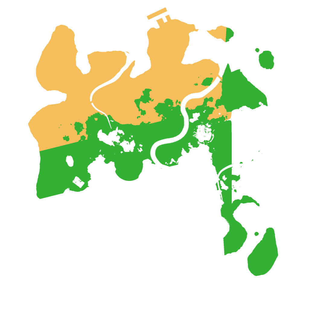 Biome Rust Map: Procedural Map, Size: 3000, Seed: 1658548870
