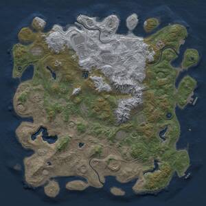 Thumbnail Rust Map: Procedural Map, Size: 5001, Seed: 368021887, 17 Monuments