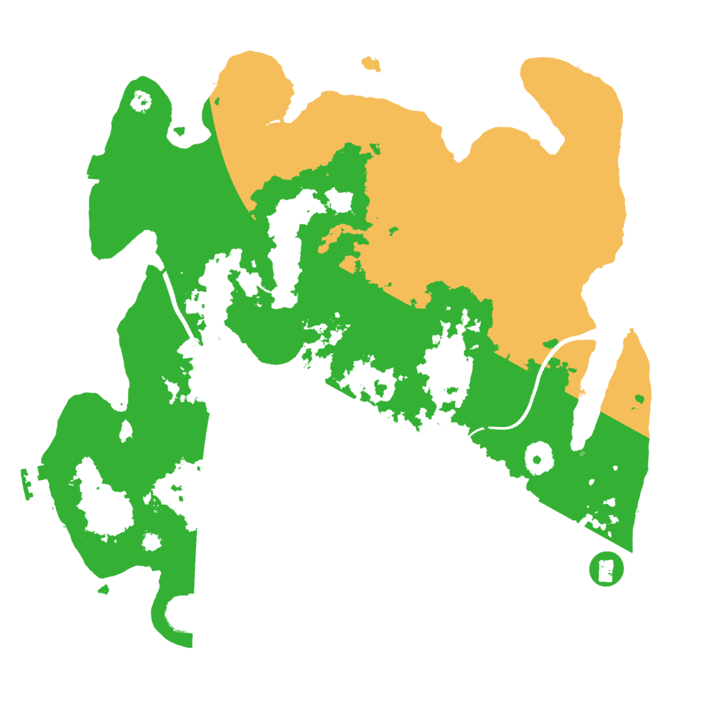 Biome Rust Map: Procedural Map, Size: 3500, Seed: 1162527300